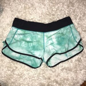 Lululemon tie dye running shorts